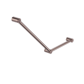 Mecca Care 32mm Ambulant Nero Toilet Nero Grab Rail 45 Degree 750X450mm - Brushed Bronze